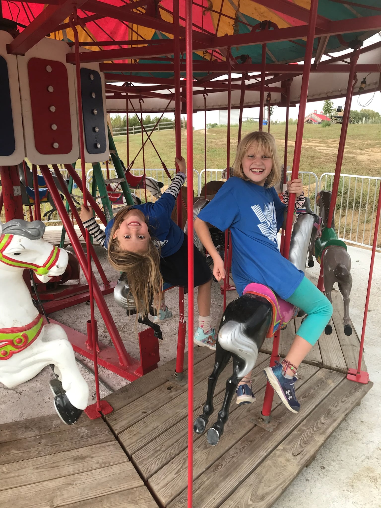 The carousel at Historic Weston Orchard