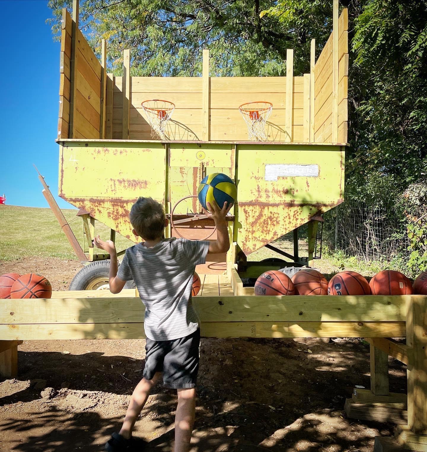 The treehouse village play zone at Historic Weston Orchard